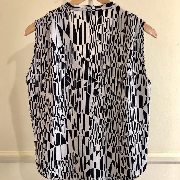 Sandro France Elite Bis Ecru Geometric Top - Picture 5 of 9